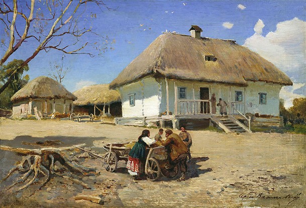 Image - Serhii Vasylkivsky: A Cossack Yard. 